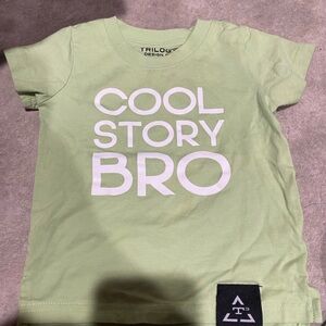 Trilogy design co cool story bro tee 6/12m